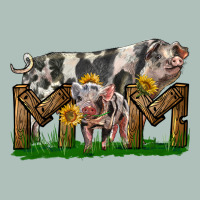 Western Mom With Spotted Pig And Baby Pig Heavyweight Hoodie | Teevron