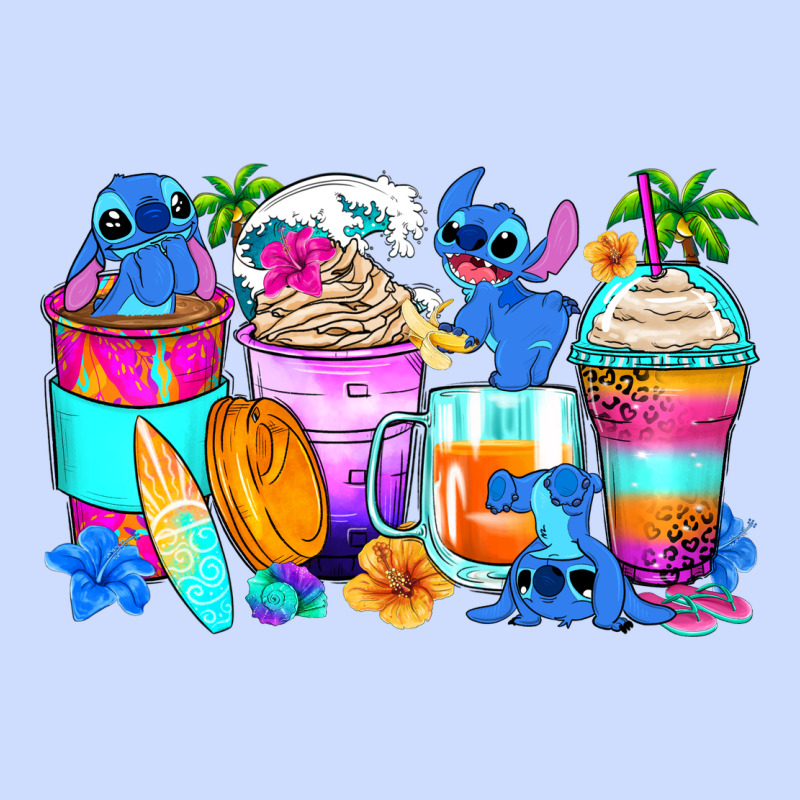 Stitch Summer Coffee Cups Urban Heavy Tee by Zillion Design Studio | Teevron