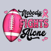 Nobody Fights Alone Pink Football Breast Cancer Awareness Heavyweight Hoodie | Teevron