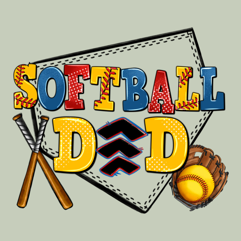 Softball Dad Long Sleeve Tee by AdoDesignShop | Teevron