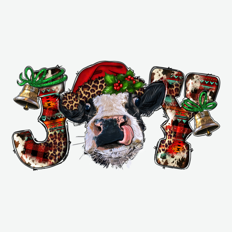 Christmas Joy With Heifer Cow Urban Heavy Tee by RanaPortraitStore | Teevron