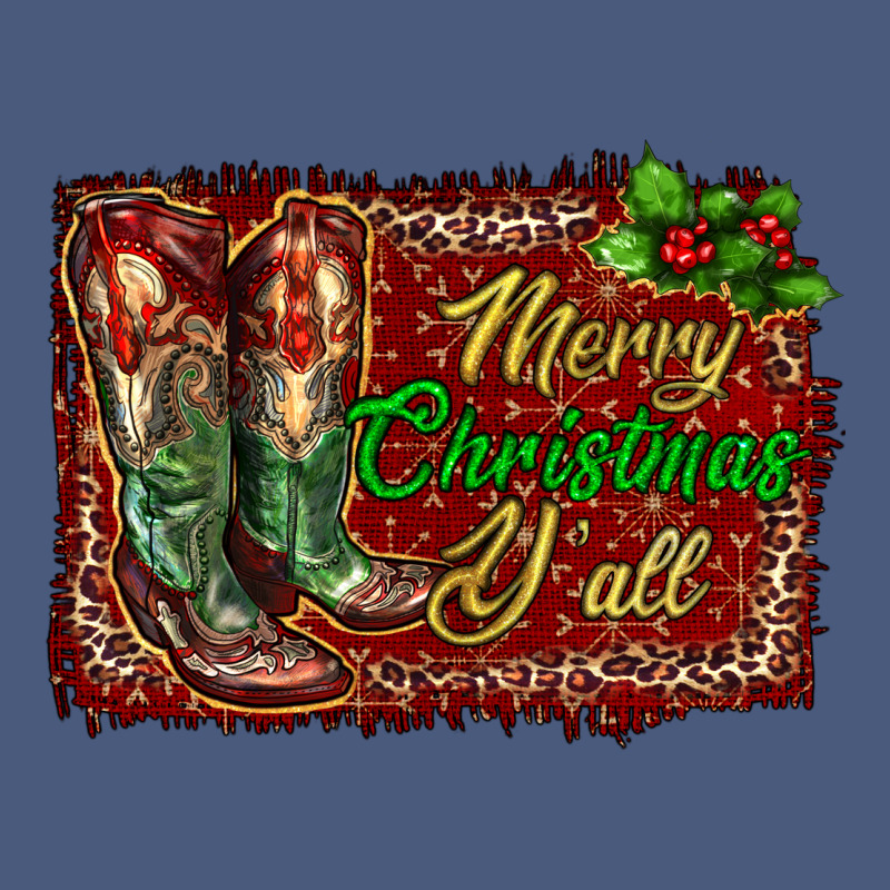 Merry Christmas Y'all Boots Vintage Hoodie by RanaPortraitStore | Teevron