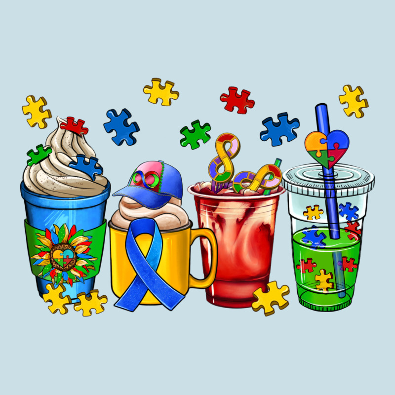 Autism Coffee Cup Ladies Tee by AdoDesignShop | Teevron