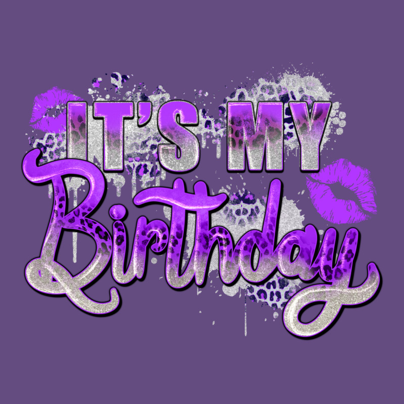 Purple Its My Birthday Vintage Hoodie by Zillion Design Studio | Teevron