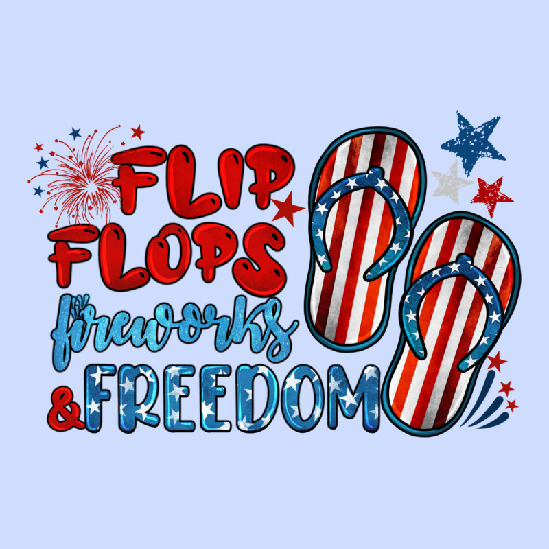 Flip Flops Fireworks & Freedom Urban Heavy Tee by BarkalooDesign | Teevron