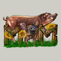 Western Mom With Duroc Pig And Baby Pig Heavyweight Hoodie | Teevron