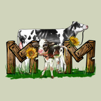 Western Holstein Cow And Baby Cow Mom Heavyweight Hoodie | Teevron