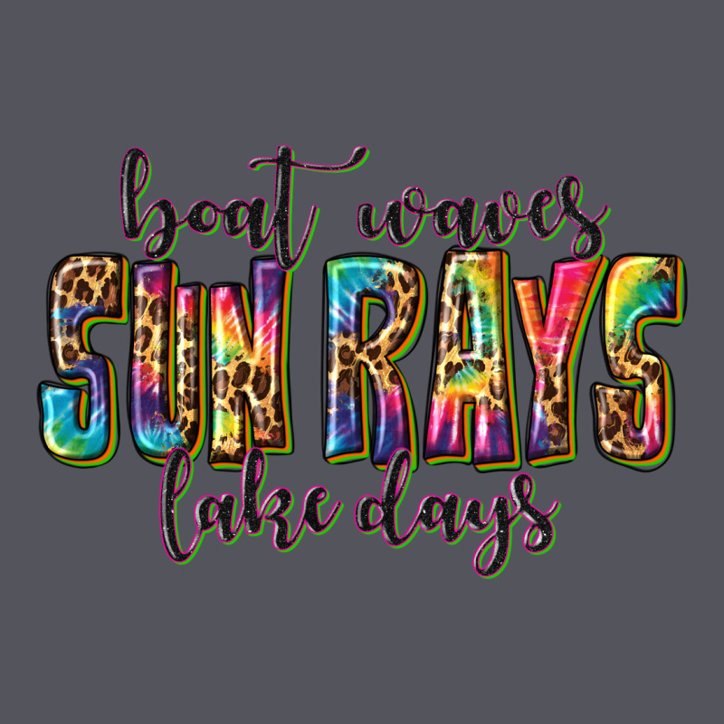 Boat Waves Sun Rays Lake Days Vintage Hoodie by texasbilliewilder | Teevron