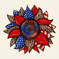 American Flag Leopard Sunflower Vintage Tee | Teevron
