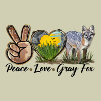 Peace Love Gray Fox Heavy Core Tee | Teevron