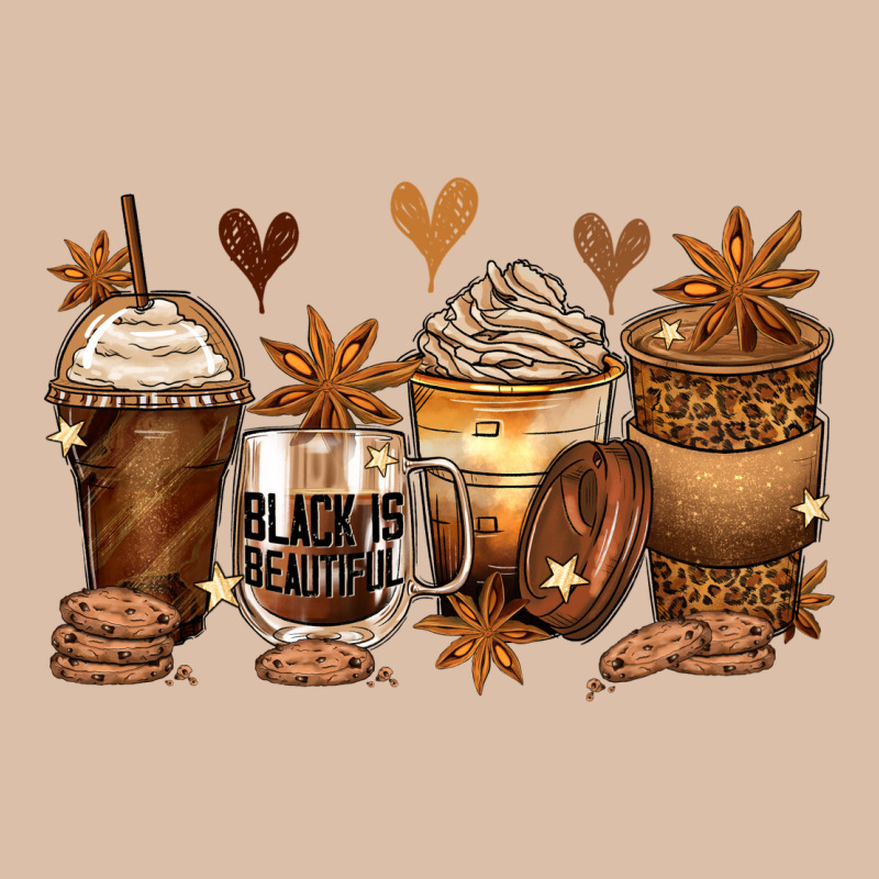 Melanin Afro Coffee Cups Urban Heavy Tee by Zillion Design Studio | Teevron