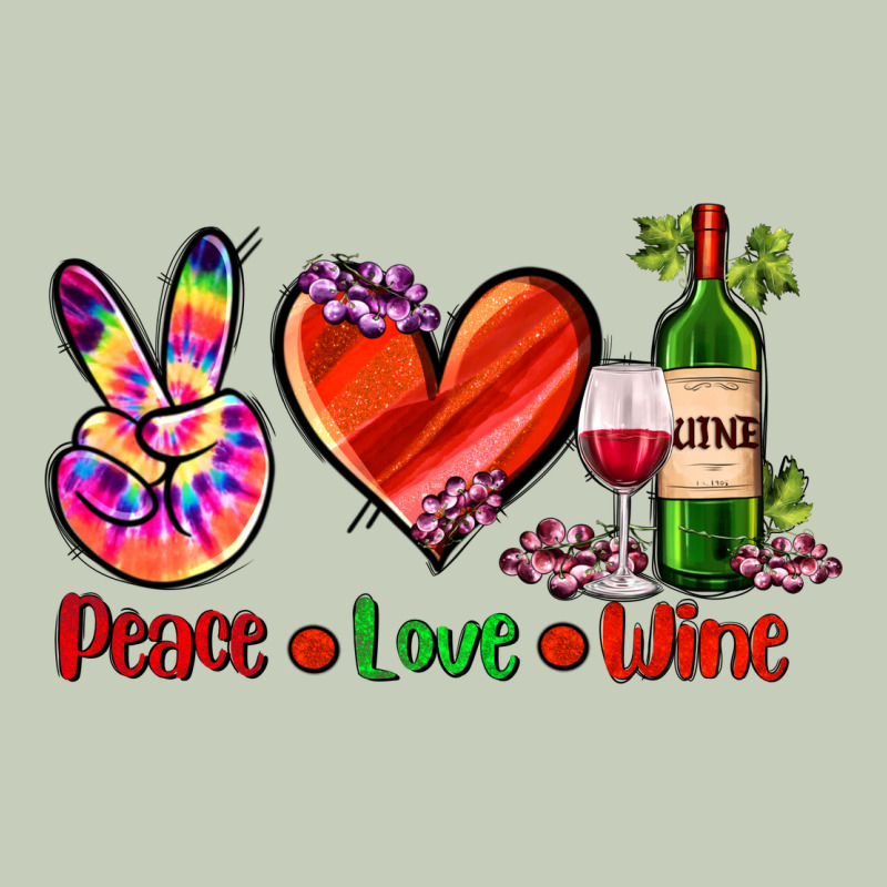 Peace Love Wine Ladies Tee by AdoDesignShop | Teevron