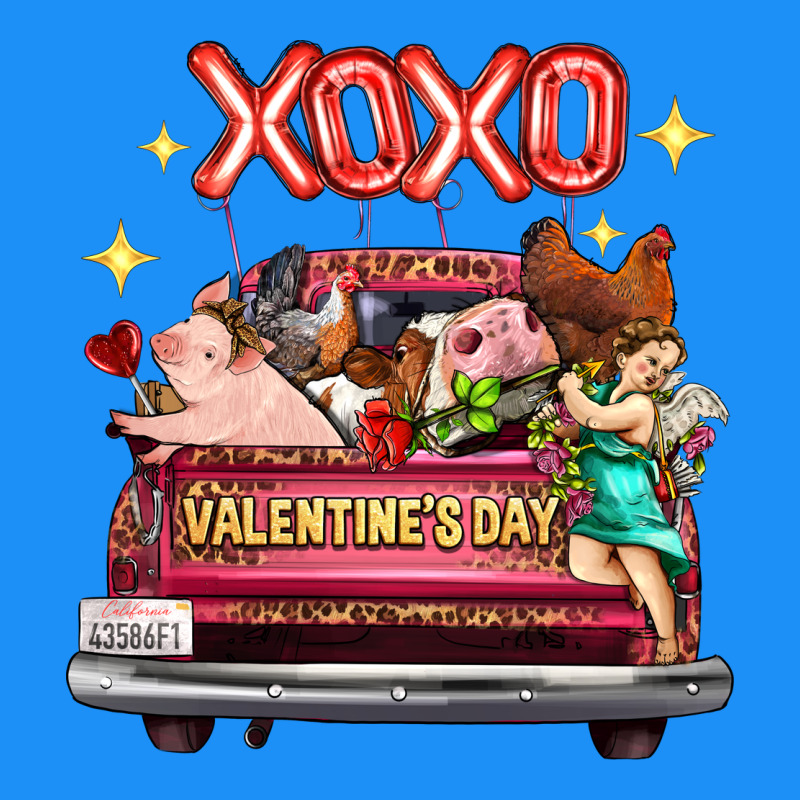 Valentine's Day Truck Farm Animals Cupid Xoxo Classic Tee by FaDigitalArtStudio | Teevron