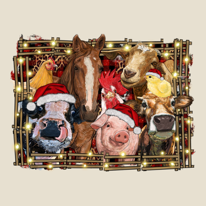 Christmas Farm Animals Urban Heavy Tee by RanaPortraitStore | Teevron