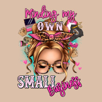 Minding My Own Small Business Blonde Messy Bun Urban Heavy Tee | Teevron