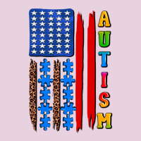 Autism American Flag Ladies Tee | Teevron
