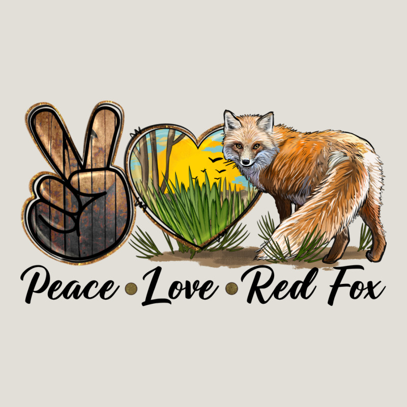 Peace Love Red Fox Heavy Core Tee by LillyAllenDesigns | Teevron
