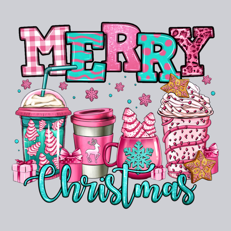 Merry Christmas Pink Coffee Cups Urban Hoodie by Jasminsmagicworld | Teevron