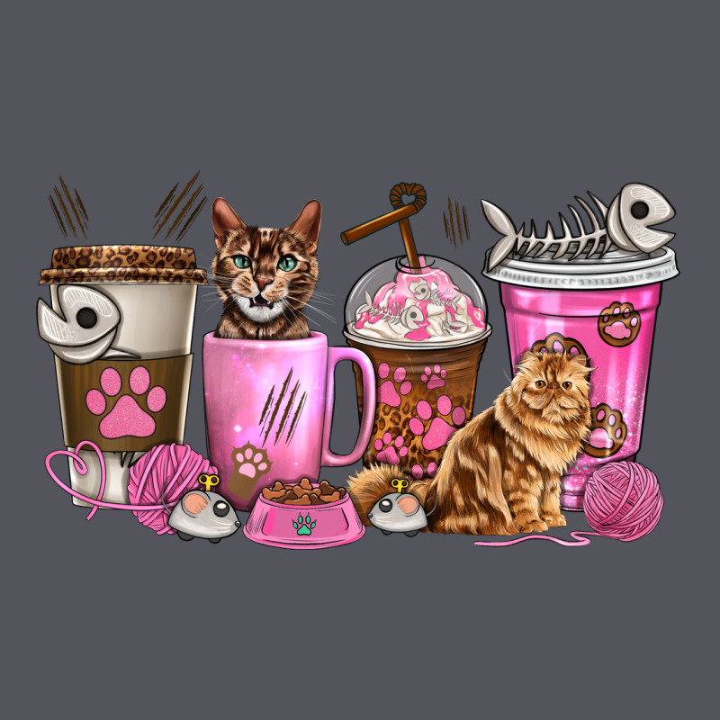 Cat Coffee Cups Vintage Hoodie by texasbilliewilder | Teevron
