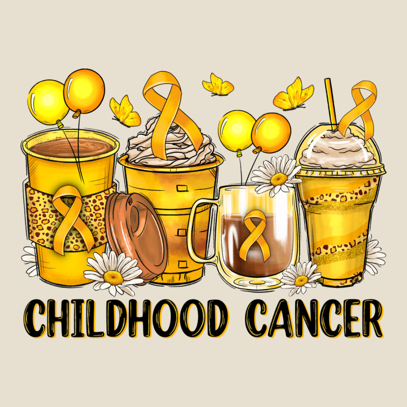 Childhood Cancer Coffee Cups Urban Heavy Tee by Zillion Design Studio | Teevron