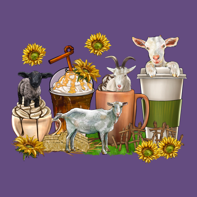 Coffee Cups Goats Vintage Hoodie by texasbilliewilder | Teevron