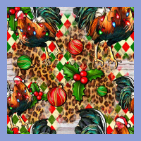 Christmas Leopard Chicken Long Sleeve Tee | Teevron