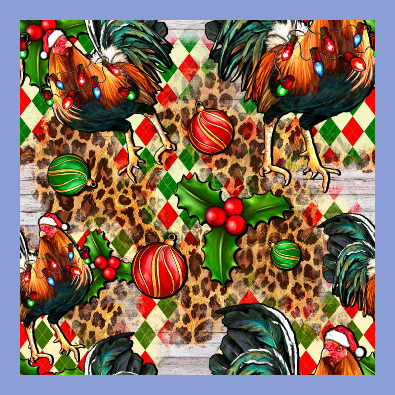 Christmas Leopard Chicken Long Sleeve Tee by FaDigitalArtStudio | Teevron