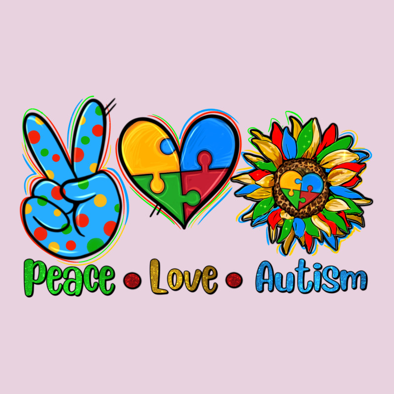 Peace Love Autism Ladies Tee by AdoDesignShop | Teevron