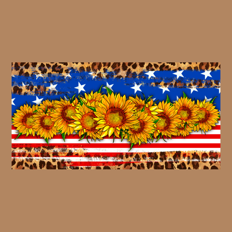 Usa Flag Sunflowers License Plate Long Sleeve Tee by HRA Design Shop | Teevron