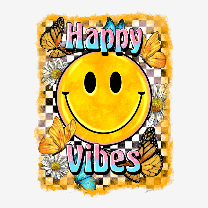 Happy Vibes Smiley Face Urban Hoodie by BarkalooDesign | Teevron