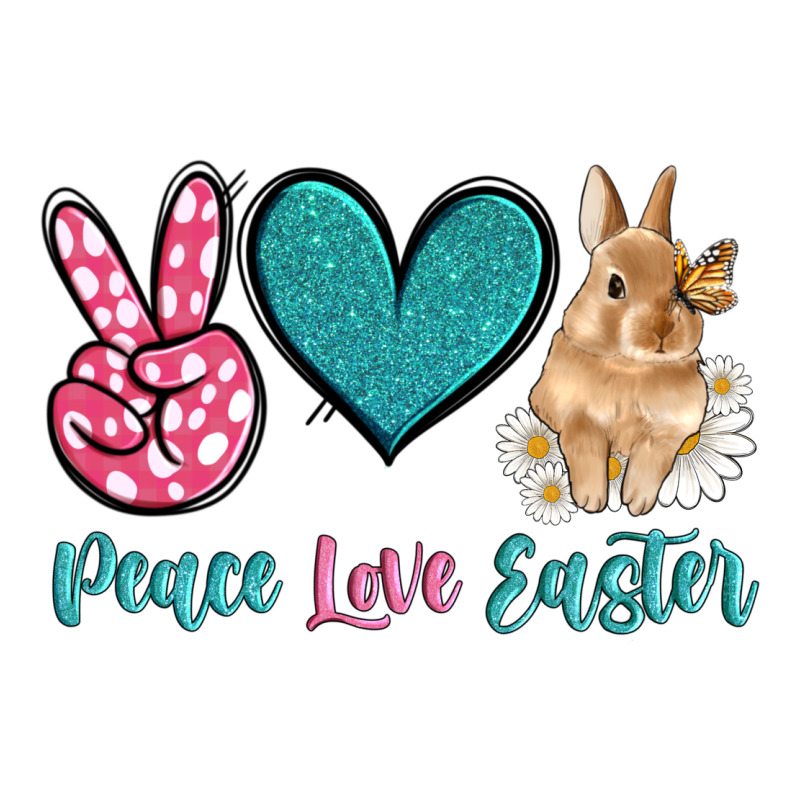 Peace Love Easter With Bunny And Butterfly Premium Tee by Artiststas | Teevron
