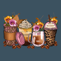 Leopard Rose Glitter Flowers Coffee Cups Urban Heavy Tee | Teevron
