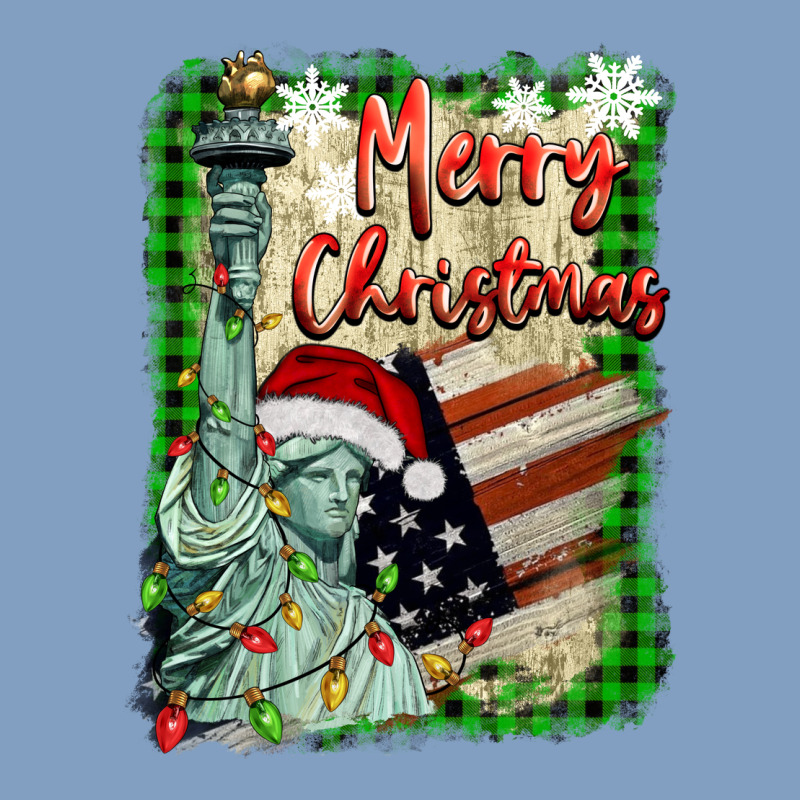 Merry Christmas  Statue Of Liberty Urban Hoodie by BarkalooDesign | Teevron