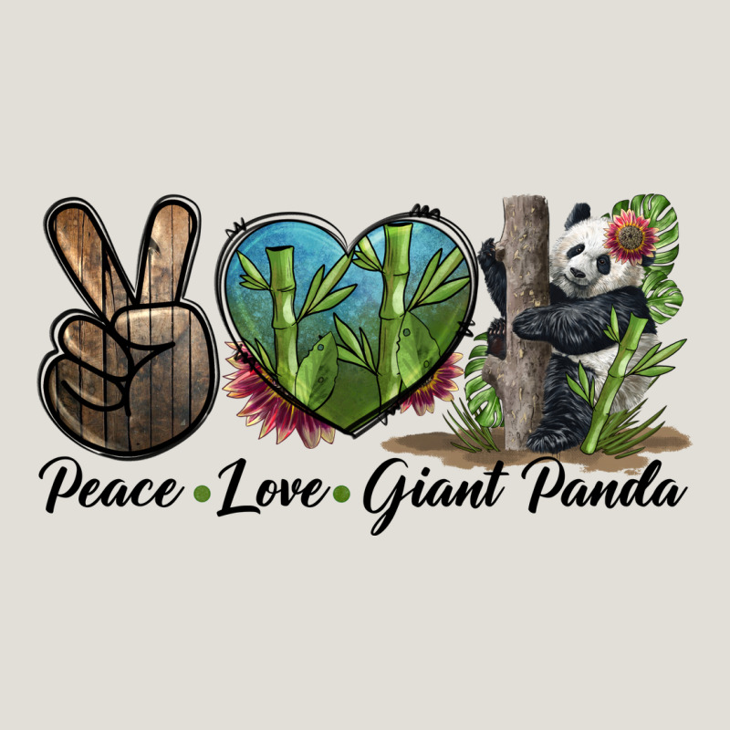 Peace Love Giant Panda Heavy Core Tee by LillyAllenDesigns | Teevron