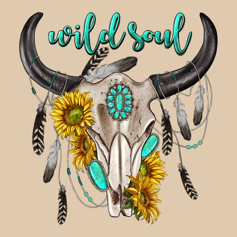 Wild Soul Boho Bull Skull Heavyweight Sweatshirt by texasbilliewilder | Teevron