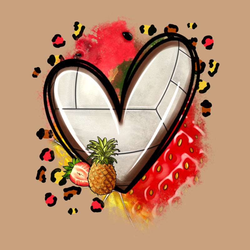 Fruits And Volleyball Heart Vintage Tee by Zillion Design Studio | Teevron