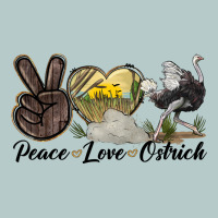 Peace Love Ostrich Heavy Core Tee | Teevron