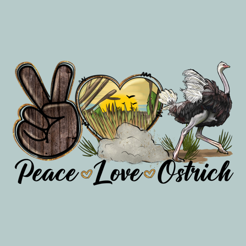 Peace Love Ostrich Heavy Core Tee by LillyAllenDesigns | Teevron