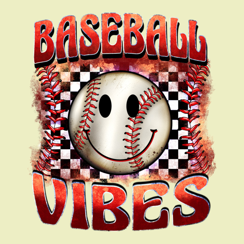 Baseball Vibes Smiley Face Urban Hoodie by BarkalooDesign | Teevron