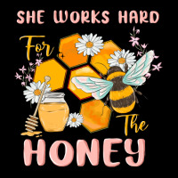 She Works Hard For The Honey Premium Sweatshirt | Teevron