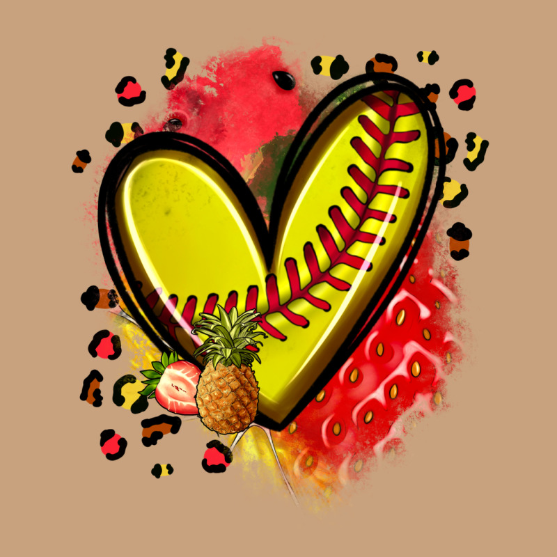 Fruits And Softball Heart Vintage Tee by Zillion Design Studio | Teevron