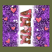 Purple Leopard Pink Mama Hearts Long Sleeve Tee | Teevron