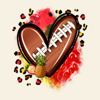 Fruits And Football Heart Vintage Tee | Teevron