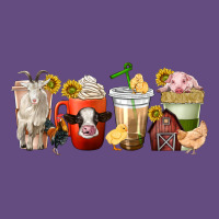 Farm Animals Coffee Cups Vintage Hoodie | Teevron