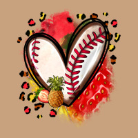 Fruits And Baseball Heart Vintage Tee | Teevron