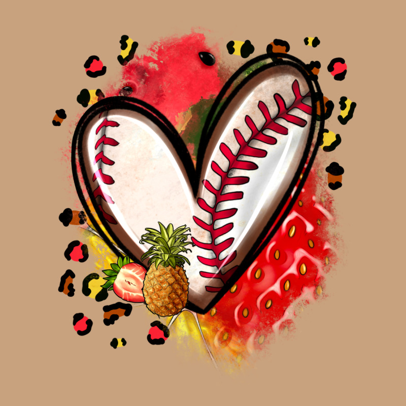 Fruits And Baseball Heart Vintage Tee by Zillion Design Studio | Teevron