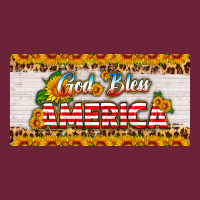 God Bless America Sunflower License Plate Long Sleeve Tee | Teevron