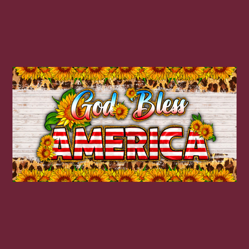 God Bless America Sunflower License Plate Long Sleeve Tee by HRA Design Shop | Teevron