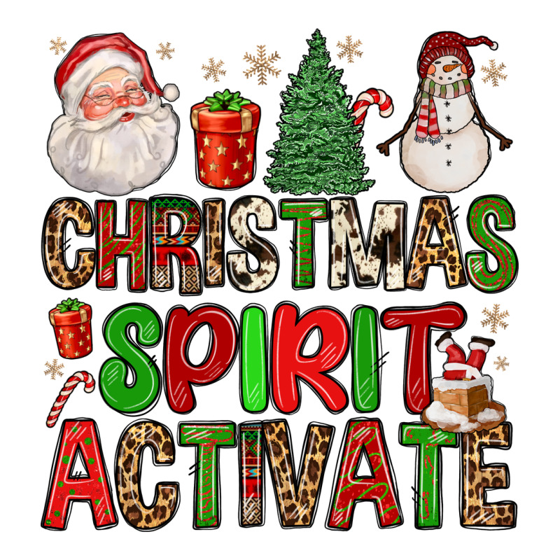 Christmas Spirit Activate Long Sleeve Tee by FaDigitalArtStudio | Teevron