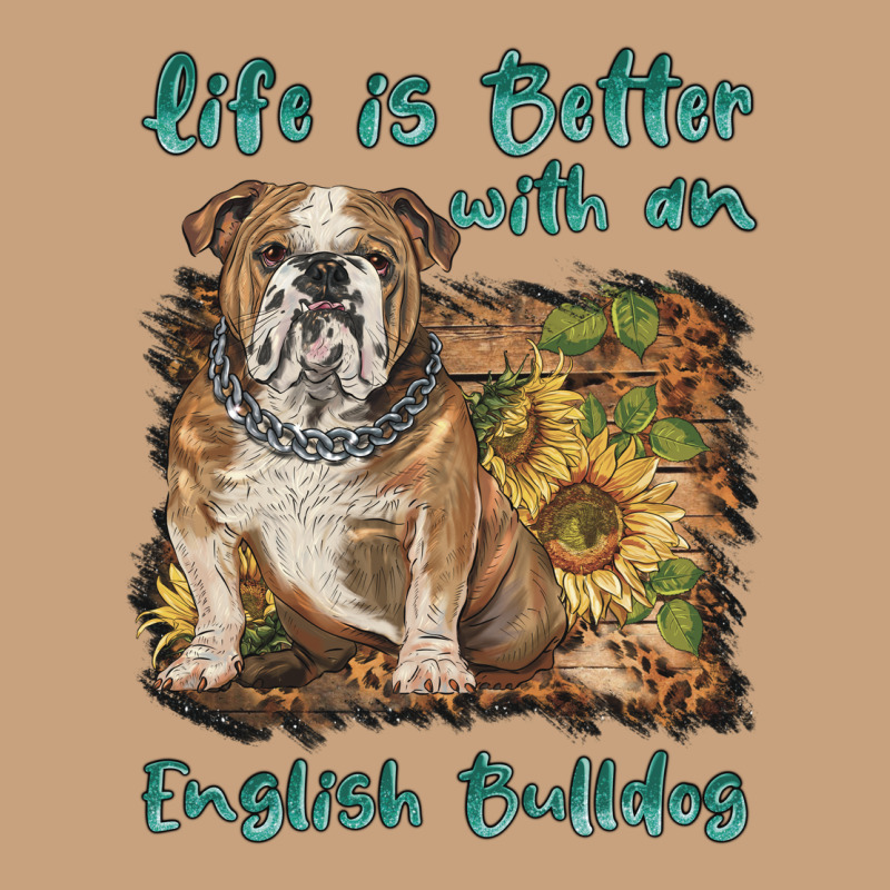 Life Is Better With A English Bulldog Vintage Tee by BarkalooDesign | Teevron